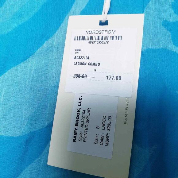 Rami Brook Skylar Floral Twisted Halterneck Top Womans size Small NWT - Picture 10 of 12